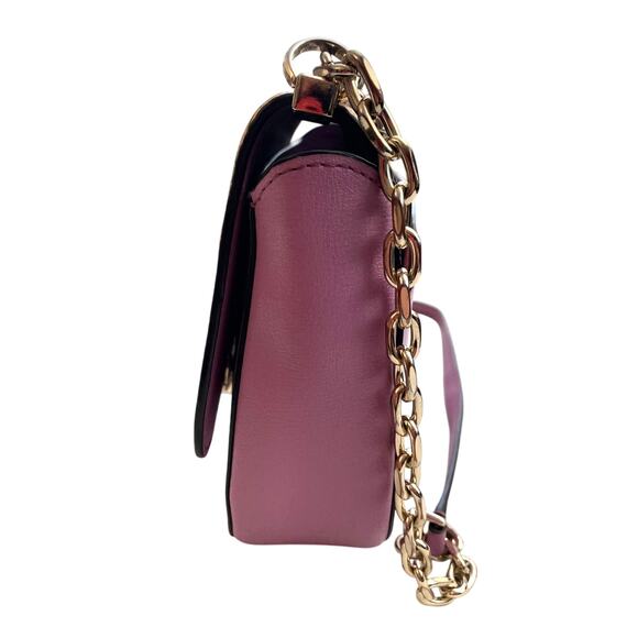 Kate Spade Robyn Exotic Leather Print Chain Saddle Bag Dust Bag EUC - Picture 14 of 14